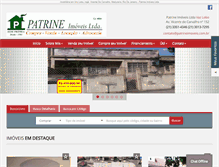 Tablet Screenshot of patrineimoveis.com.br